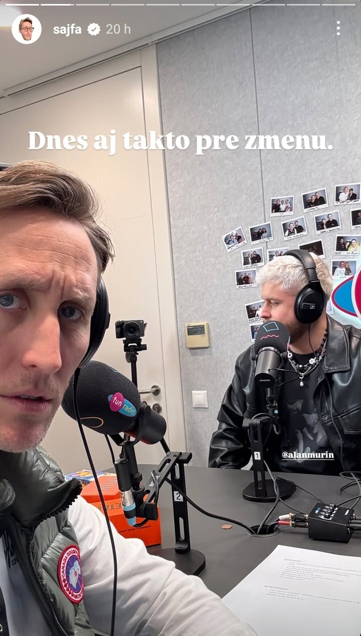 Sajfa bol kvôli práci na Slovensku. 