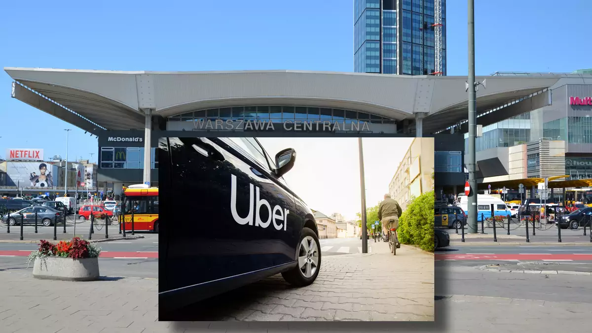 Uber pod Dworcem Centralnym w Warszawie