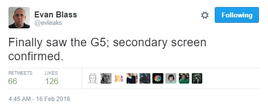 Evan Blass twierdzi, że widział G5 i smartfon ma 2 ekrany...