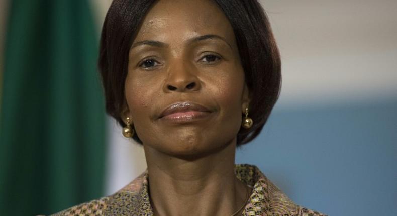 South Africa's Foreign Minister, Maite Nkoana-Mashabane