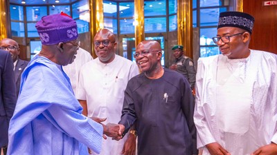 President Bola Tinubu meets with Nigerian governors in Aso Villa on Wednesday, June 7, 2023. [Presidency]