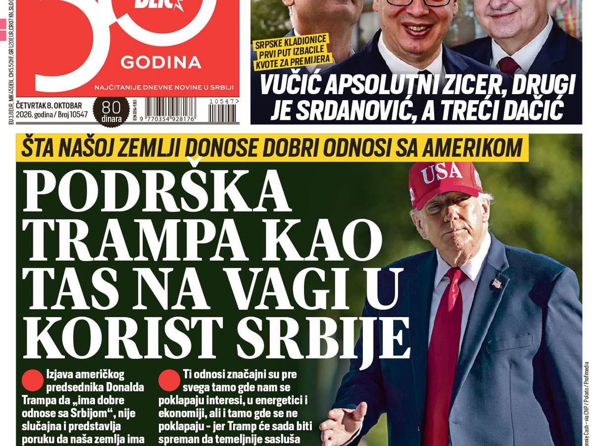 Naslovna strana za 8.10.