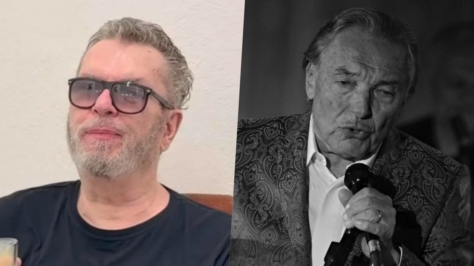Spevák Richard Müller a český spevák Karel Gott († 80).