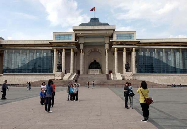 Budynek parlamentu w Ułan Bator, Mongolia