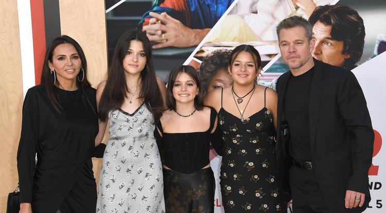 Matt Damon és családja