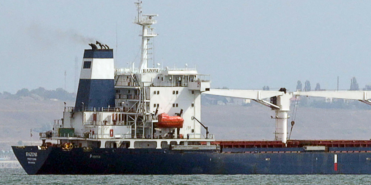Ukraiński statek z kukurydzą dotarł do portu w Stambule.
