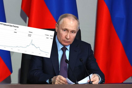 Putin ma coraz mniej powodów do optymizmu. Cena gazu przebiła kolejną barierę