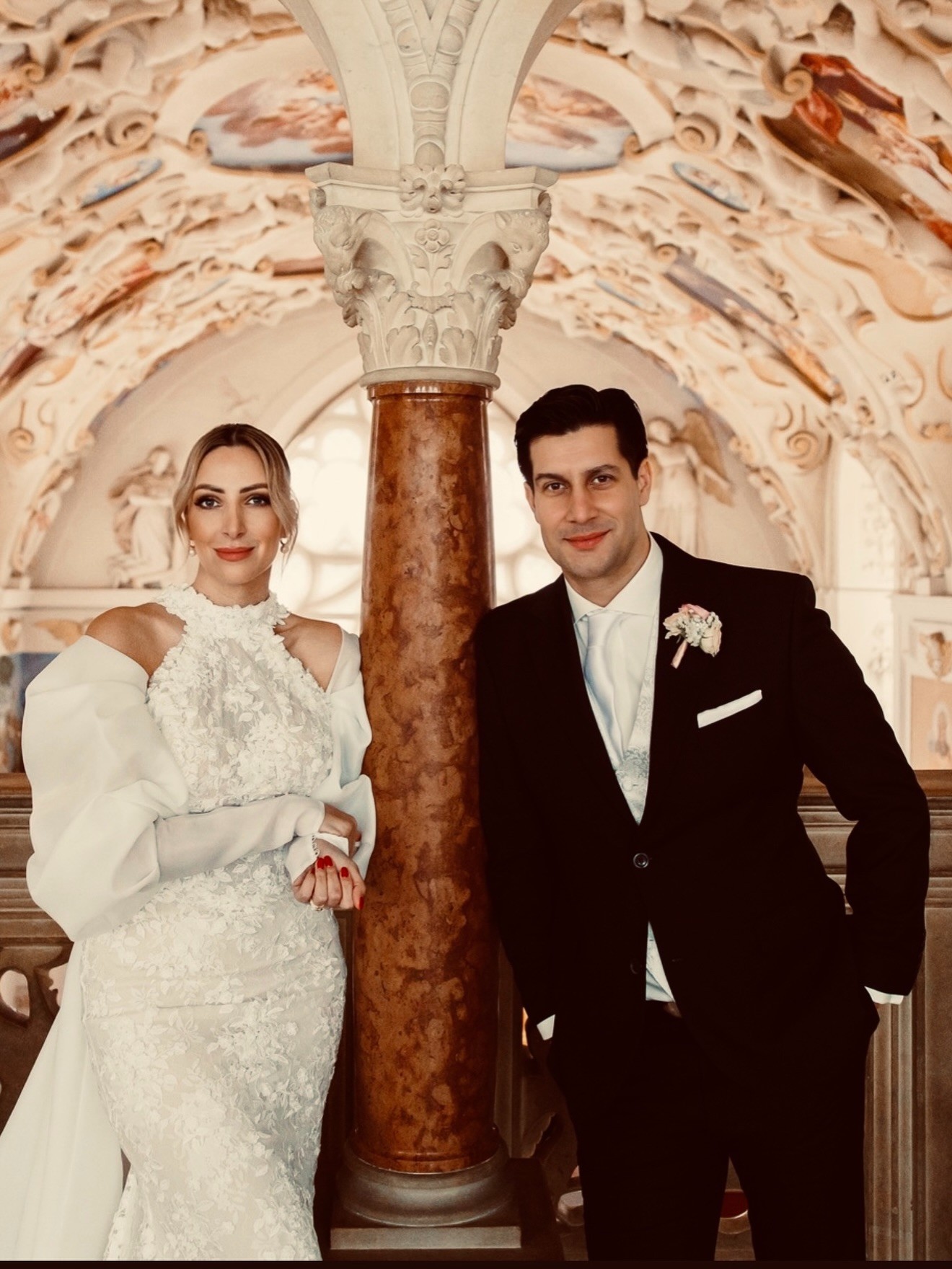 Herec Tomáš Palonder a jeho nová manželka Petra. 