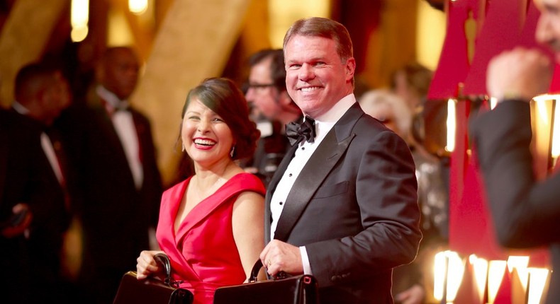 PricewaterhouseCoopers accountants Martha L. Ruiz and Brian Cullinan, who handled the winners envelopes at this year's Oscars.