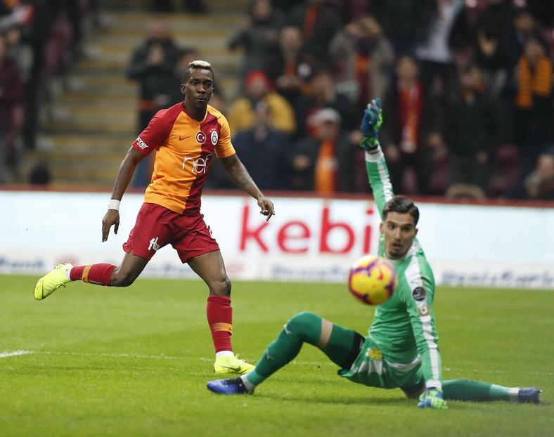 Henry Onyekuru was on fire for Galatasaray, netting a hattrick on Saturday   