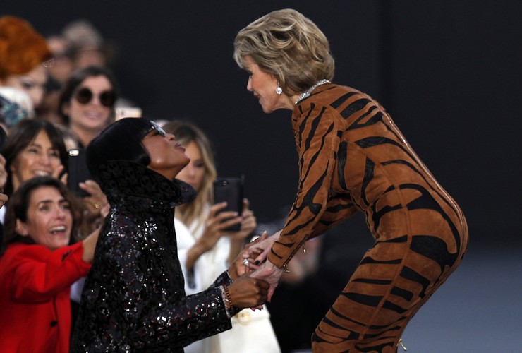 Jane Fonda i Naomi Campbell