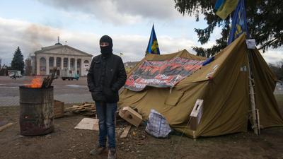 Euromajdan Czernichów Ukraina protesty