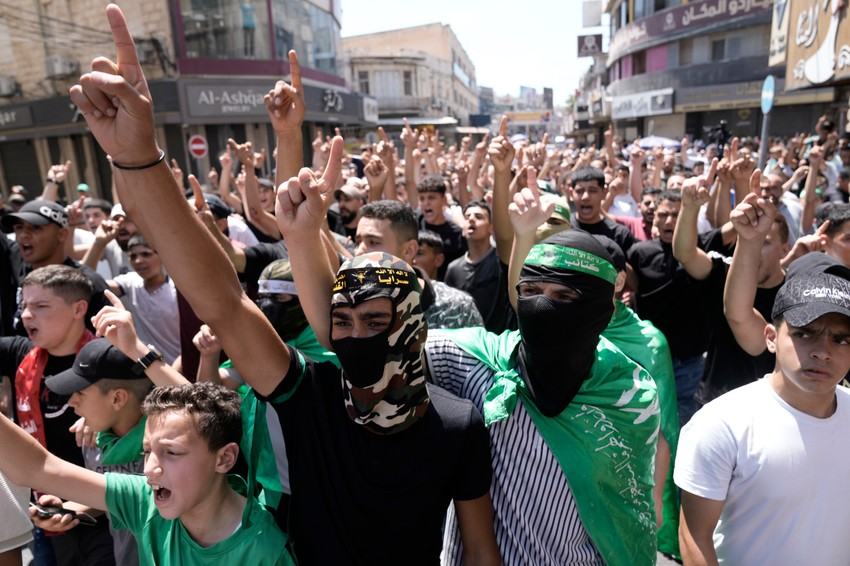 Protest zbog ubistva Ismaila Hanijea u Nablusu na Zapadnoj obali 31. jula