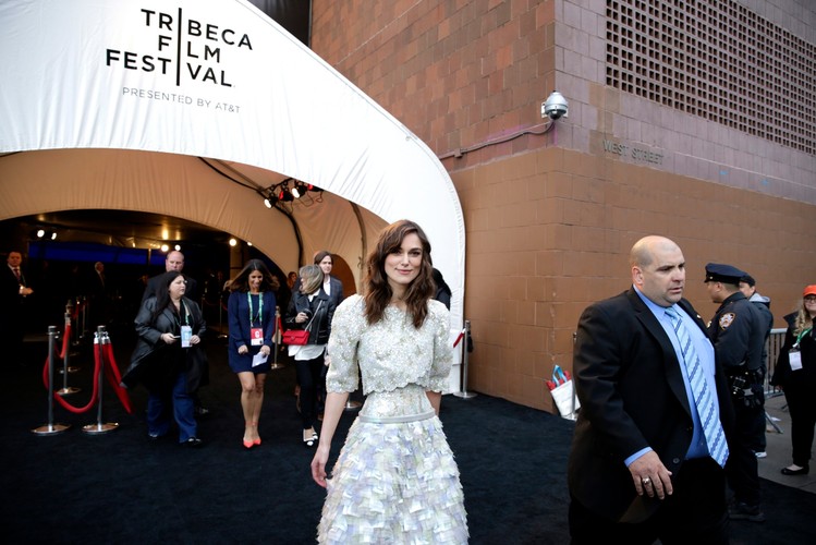 Keira Knightley na uroczystym pokazie jej nowego filmu w Nowym Jorku
