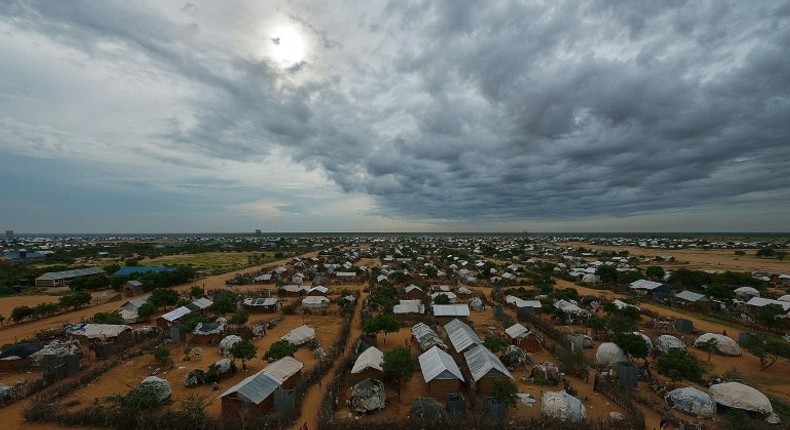 Part of the eastern sector of the IFO-2 camp in the sprawling Dadaab refugee camp