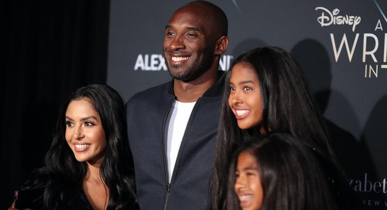 Kobe Bryant family 2018 Vanessa Natalia Gianna