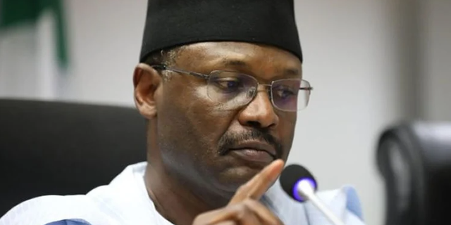 INEC Chairman Prof. Mahmood Yakubu. [Punch]