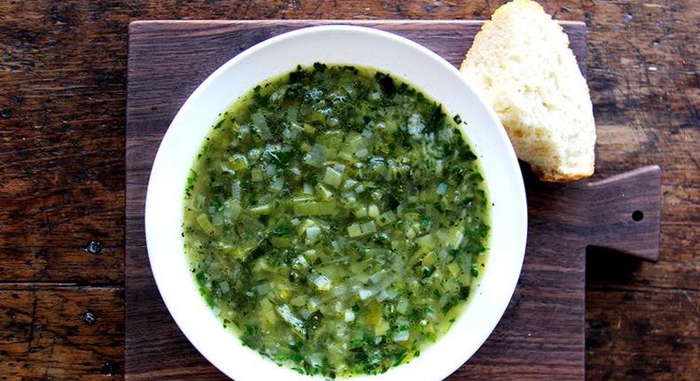 leek and spinach soup