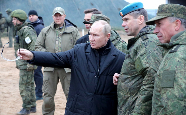 Putin na poligonie w Riazaniu