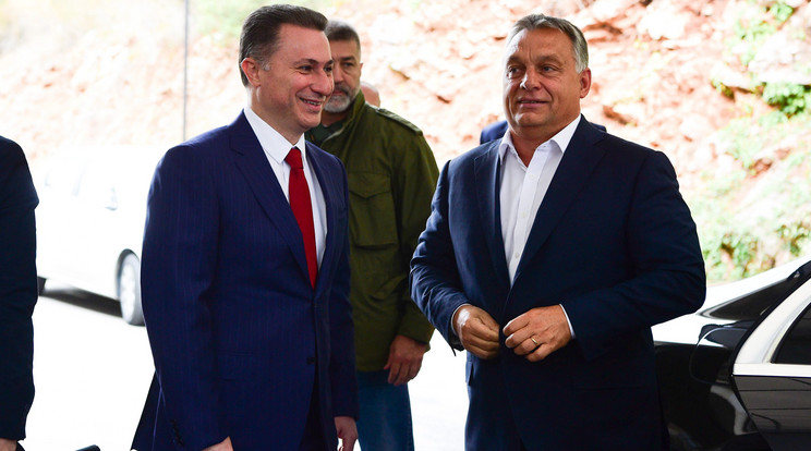 Orbán Viktor miniszterelnökés Nikola Gruevszki korábbi macedón kormányfő / Fotó: MTI Balogh Zoltán