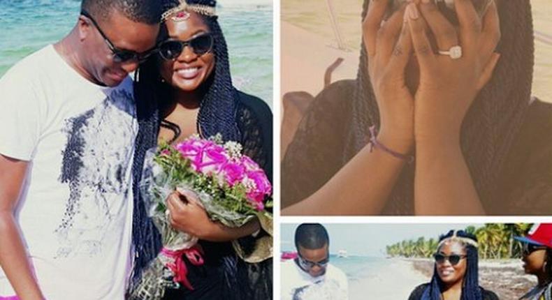 Toolz and Tunde Demuren get engaged in The Dominican Republic on Monday, May 25, 2015.