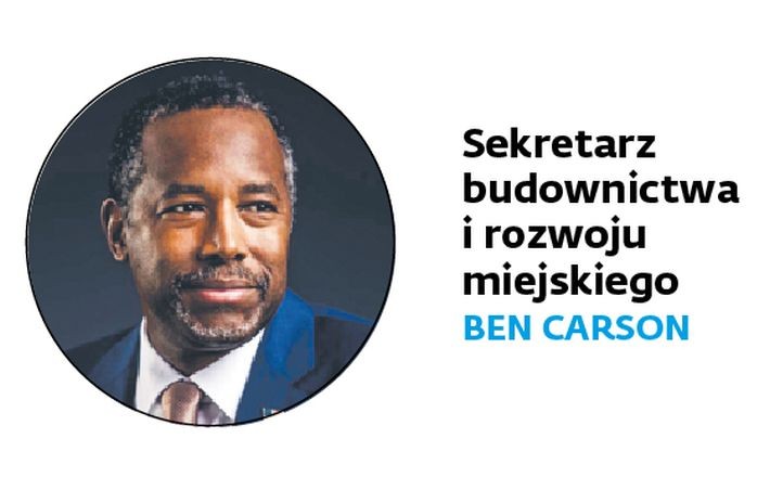 <b>Sekretarz budownictwa i rozwoju miejskiego </b>
<br><br>
Emerytowany neurochirurg, były rywal Trumpa w walce o prezydencką nominację republikanów. Jako jeden z pierwszych po wycofaniu się z wyścigu go poparł.