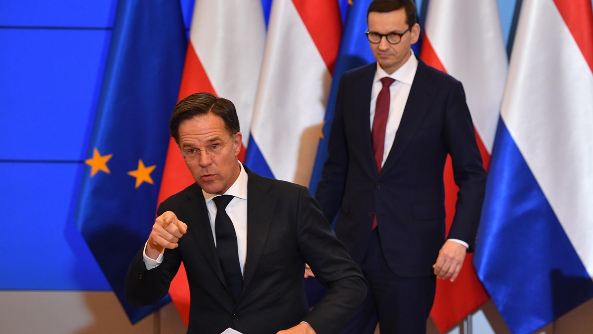 Mateusz Morawiecki i premier Holandii Mark Rutte