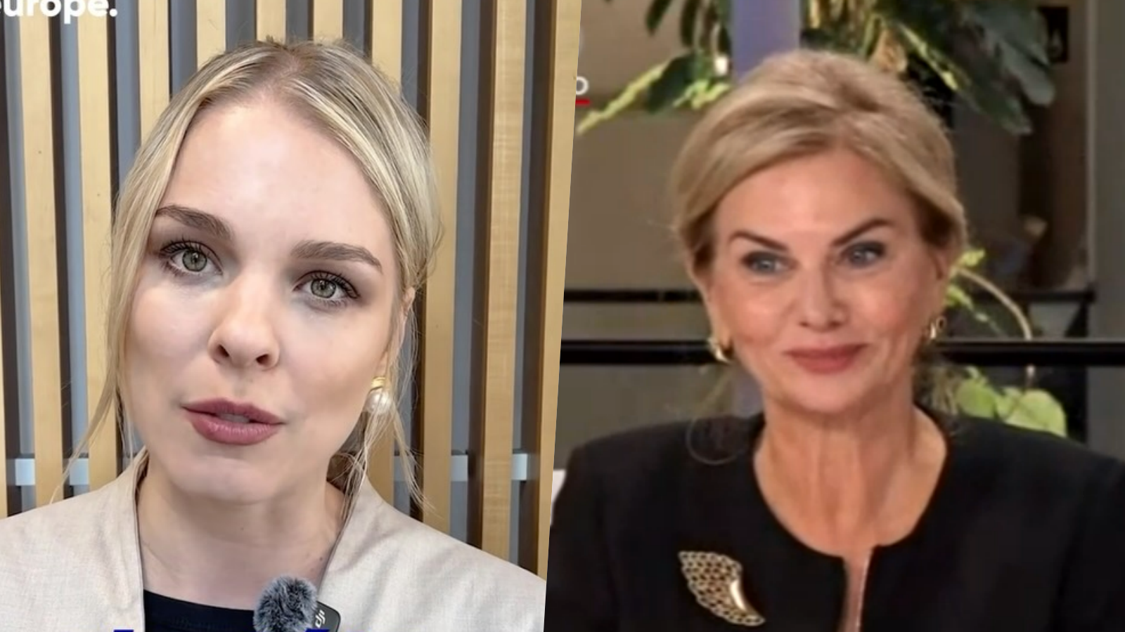 Europoslankyňa Veronika Cifrová Ostrihoňová a europoslankyňa Monika Beňová.
