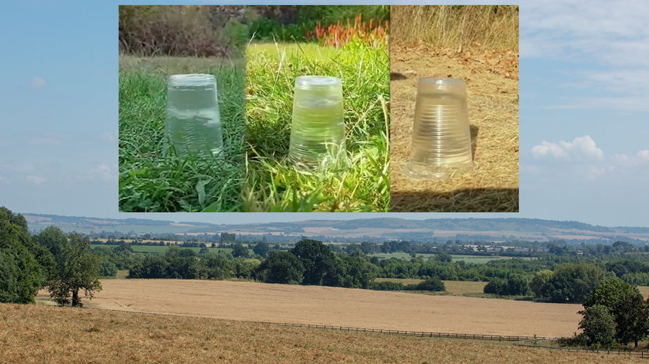 Eksperyment pokazuje, jak gleba wchłania wodę w czasie suszy