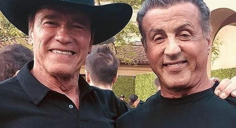 Arnold Schwarzenegger and Sylvester Stallone 