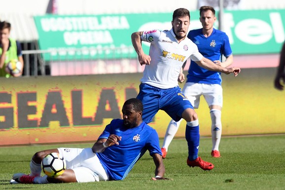 Detalj sa meča između Hajduka i Dinama