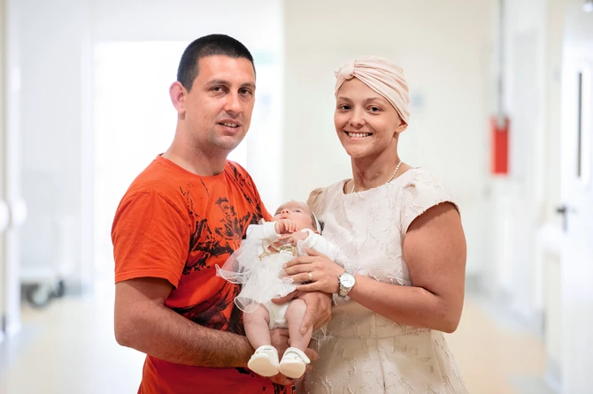 Milica Petrović Mica sa suprugom Lazarom i ćerkom Nikolinom