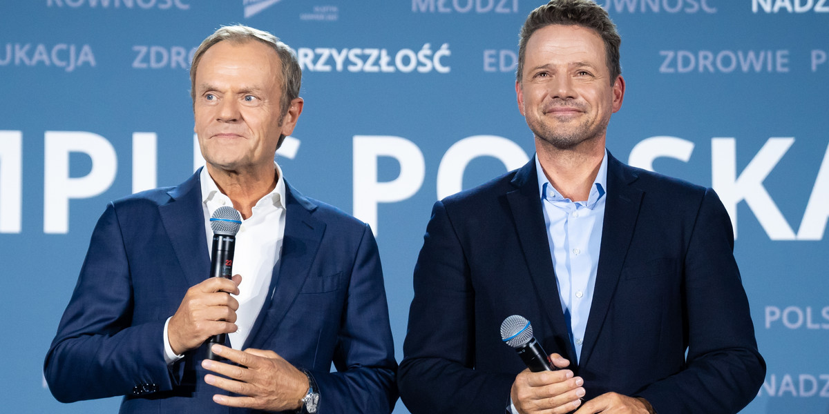 Donald Tusk i Rafał Trzaskowski odpowiadali na pytania licznie zgromadzonych młodych ludzi.