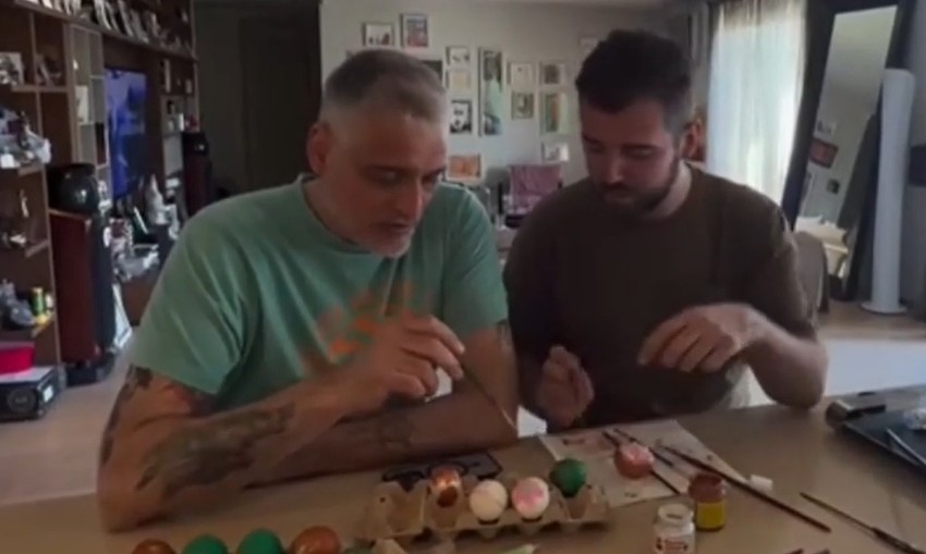 Čeda Jovanović sa prijateljem