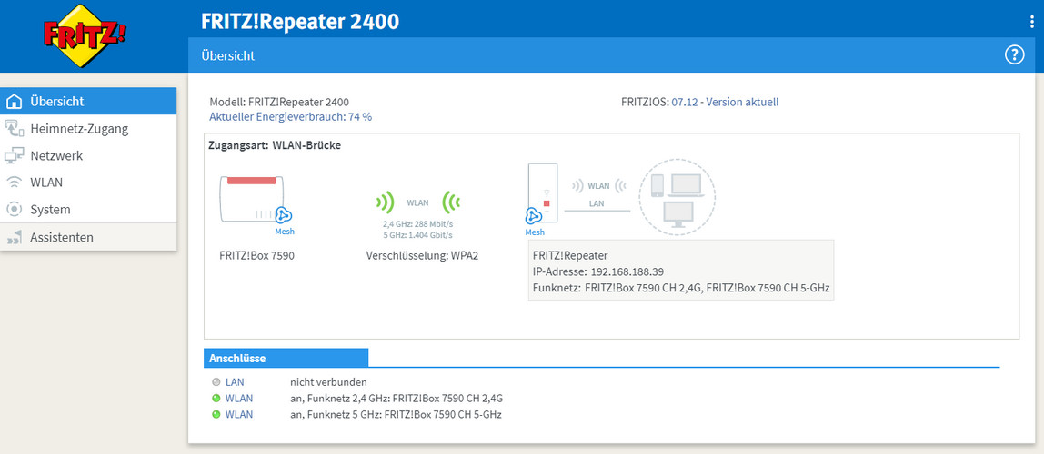 WLAN-Mesh und -Repeater: AVM Fritz!Repeater 2400 im Test | TechStage