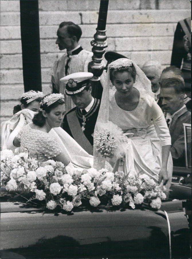 Princ Albert i princeza Paola na danu svog venčanja