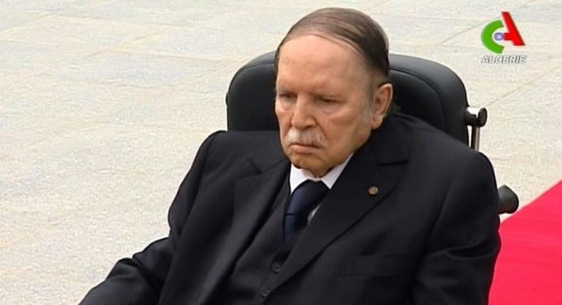 Algerian President Abdelaziz Bouteflika, pictured in 2106, appeared on television receiving Algeria's minister for African Union and Arab League affairs