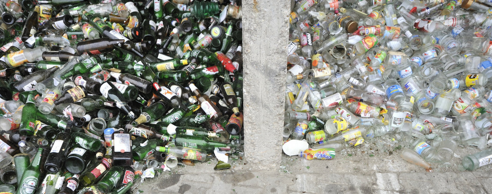 Recykling szkła z butelek