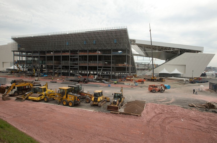 Stadion Itaquerao w Sao Paulo w Brazylii