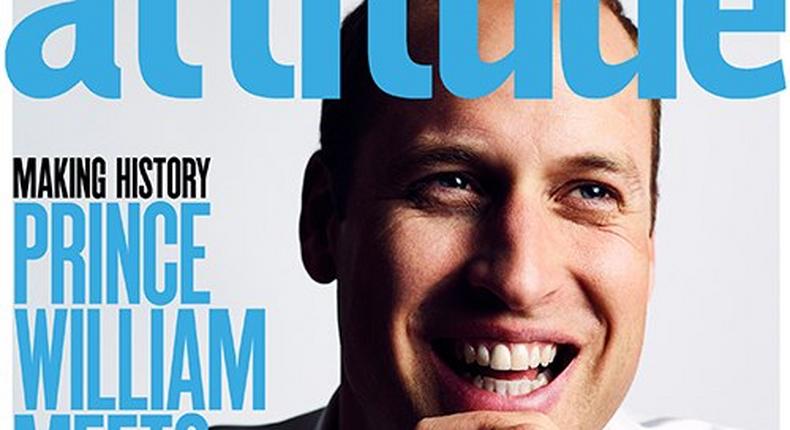 Prince William on the cover of Attitude magazine 