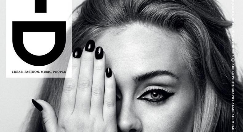 Adele for i-D Magazine Winter 2015 cover