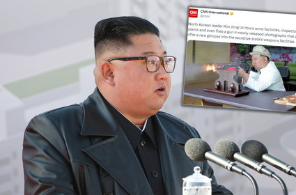 Kim Dzong Un celuje z broni. Te zdjęcia obiegły świat