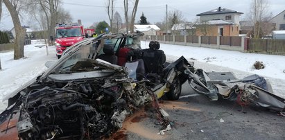 Tragiczny wypadek pod Wyszkowem. Nie żyje 35-letni kierowca