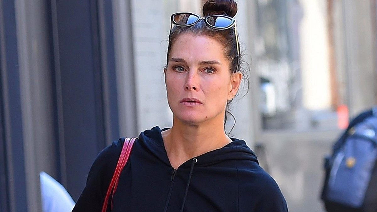 Brooke Shields bez makijażu