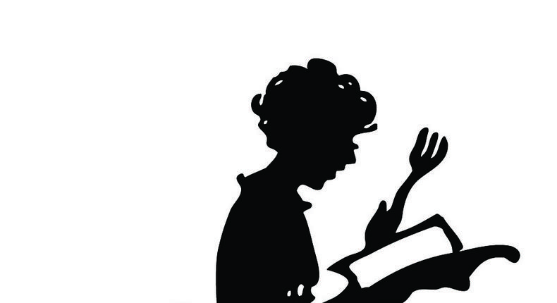 Silhouette of a housewife 