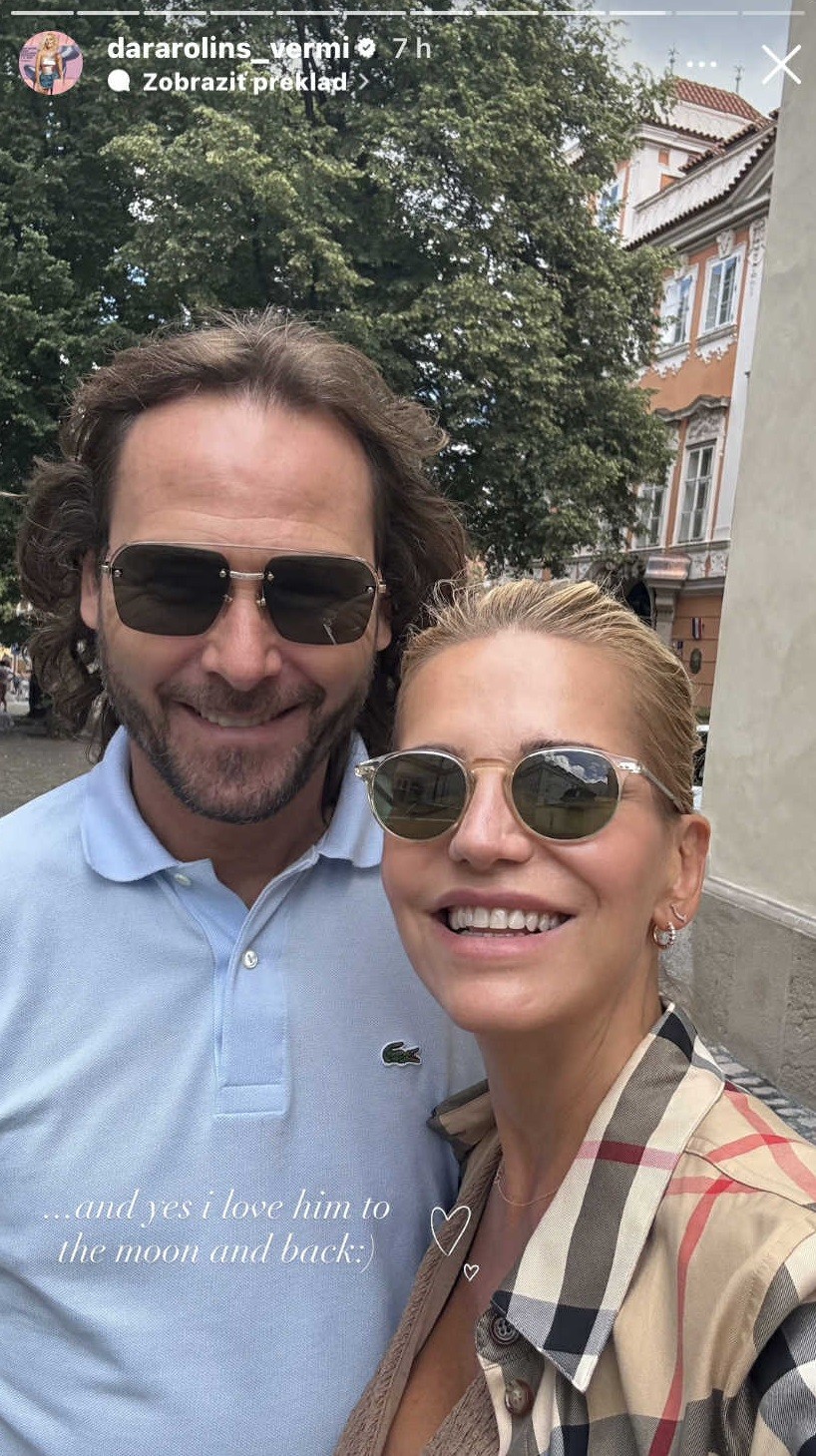 Speváčka Dara Rolins a jej partner Pavel Nedvěd. 
