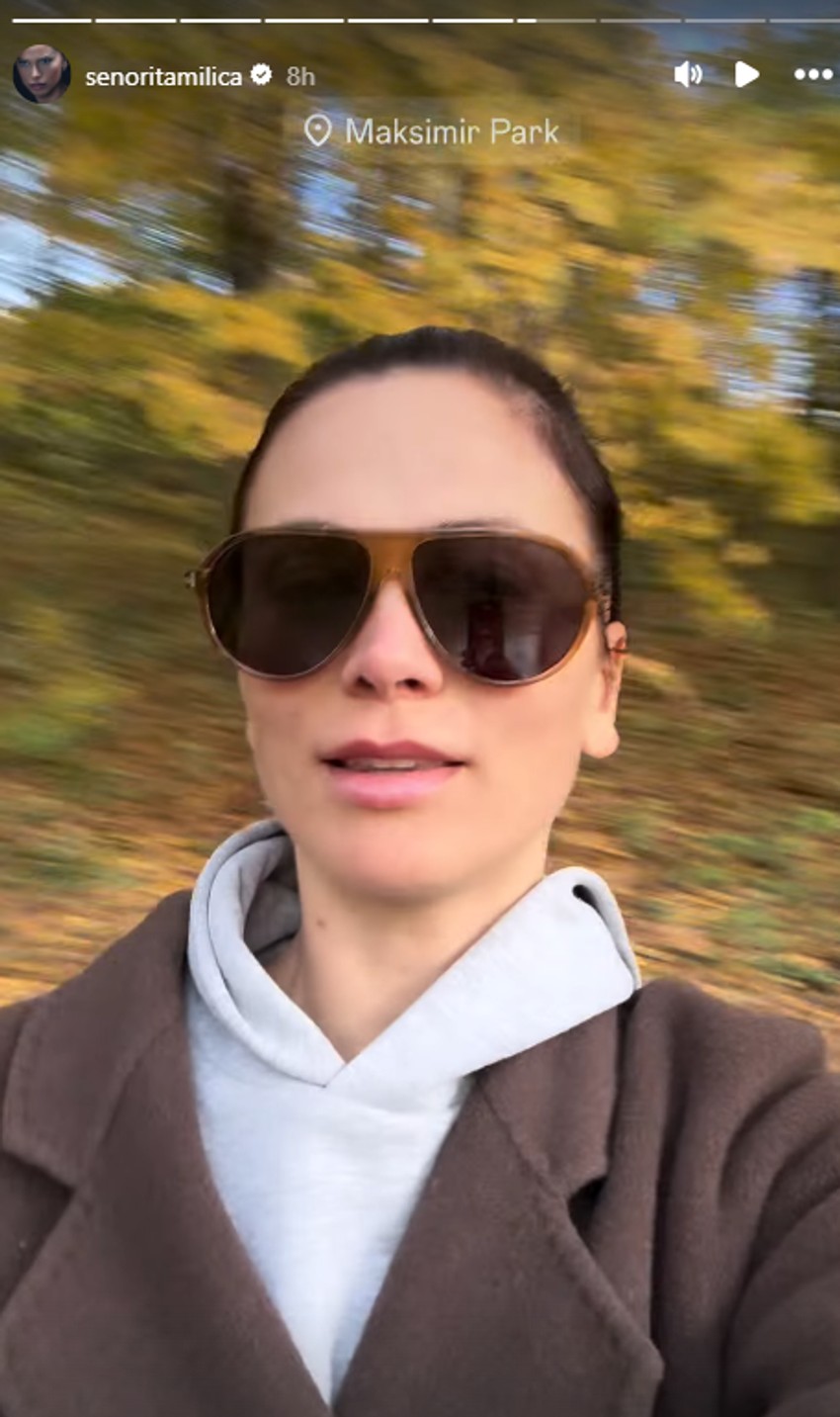 Milica Pavlović šeta bez trunke šminke