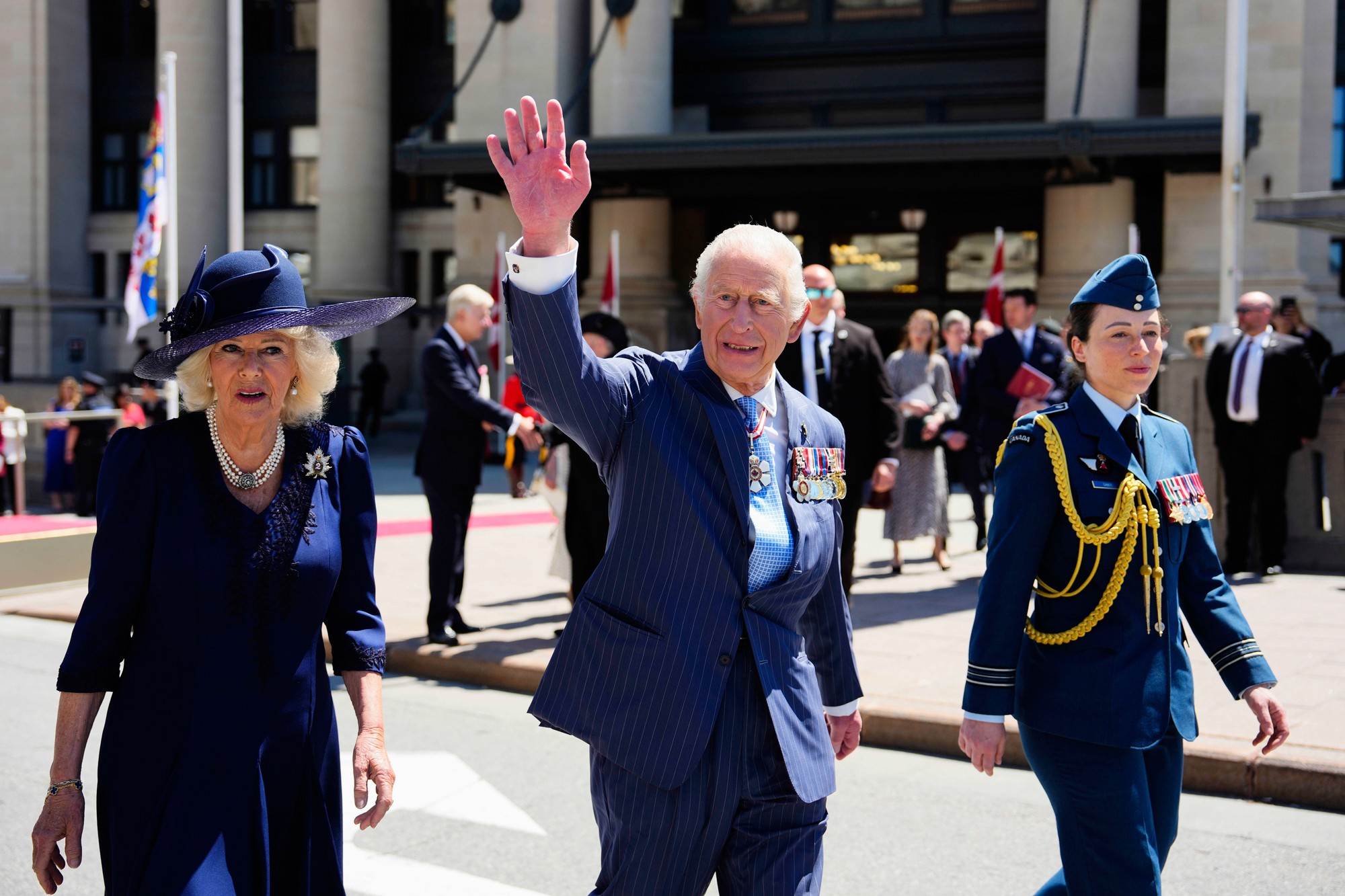 Kráľ Karol III. na návšteve v Kanade spolu s manželkou Kamilou.