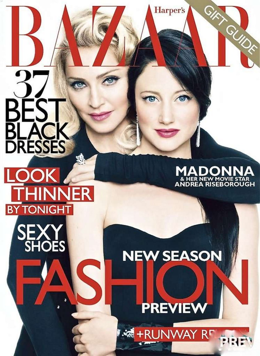 Madonna, Andrea Riseborough - Harper's Bazaar