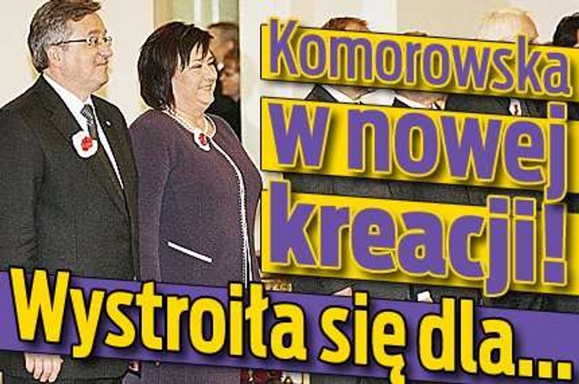 Komorowska w nowej kreacji! Wystroiła się dla...